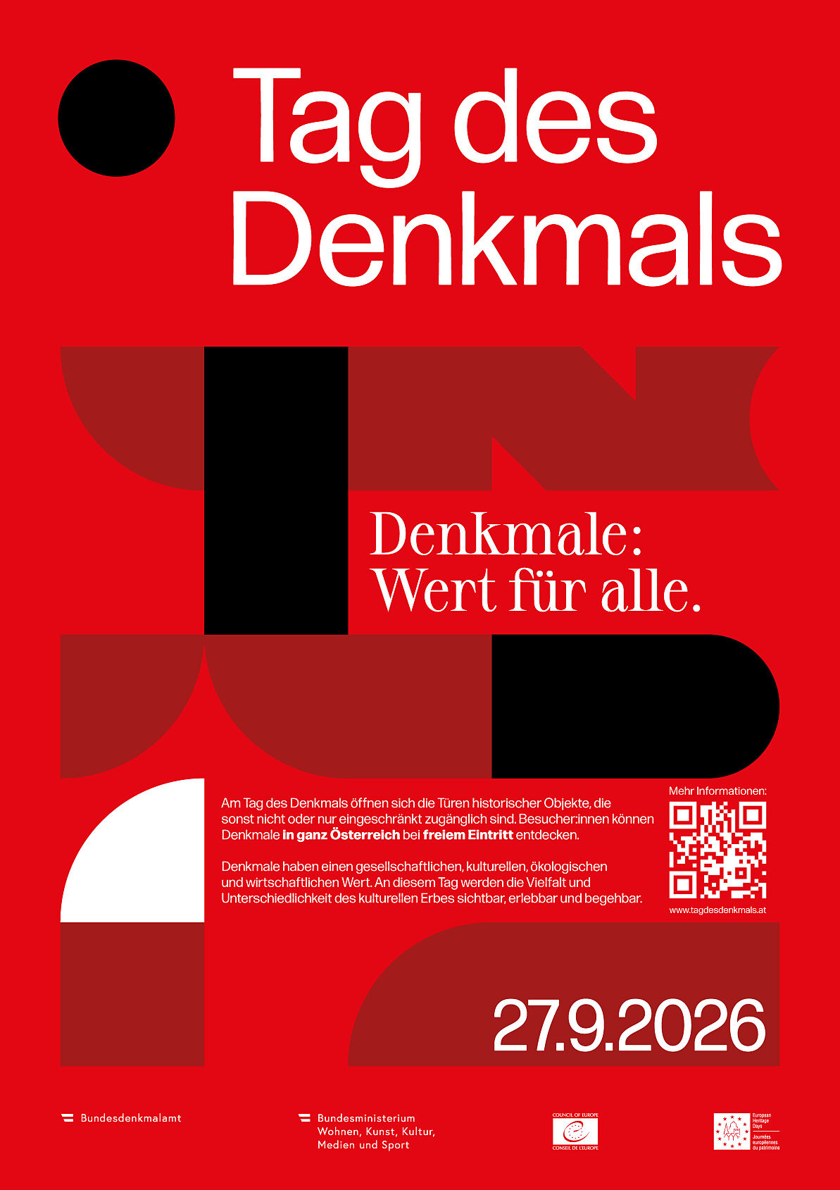 Tag des Denkmals 2026 unter dem Motto „Denkmale: Wert für alle.