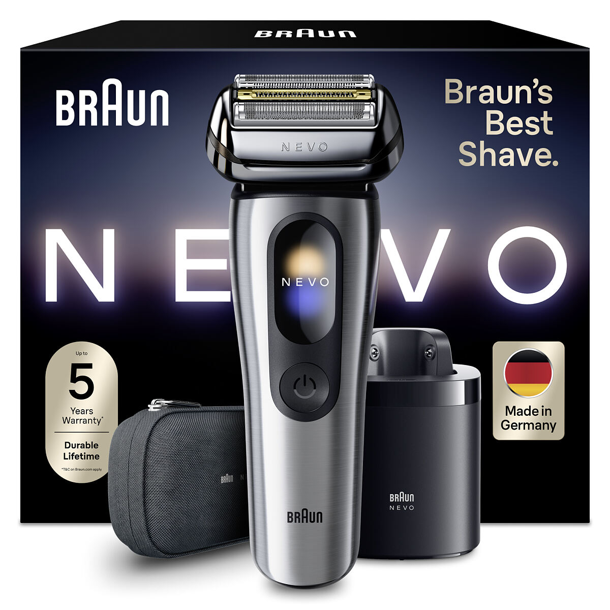 Der Braun NEVO steht für eine neue Ära der Rasur - ab August im Handel erhältlich
