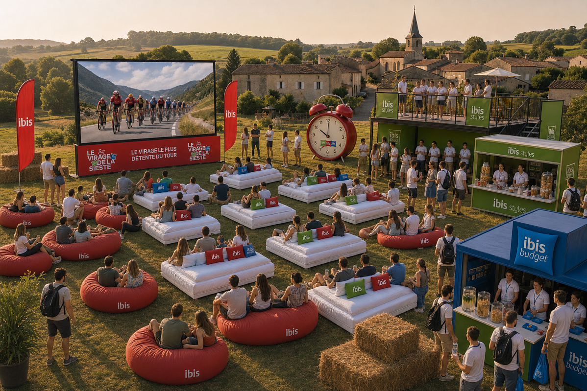  Bei der diesjährigen Edition der Männer sorgt ibis mit einer neuen Fan-Zone inklusive „Open-Air-Hotel“ für ein besonderes Highlight entlang der Strecke. 