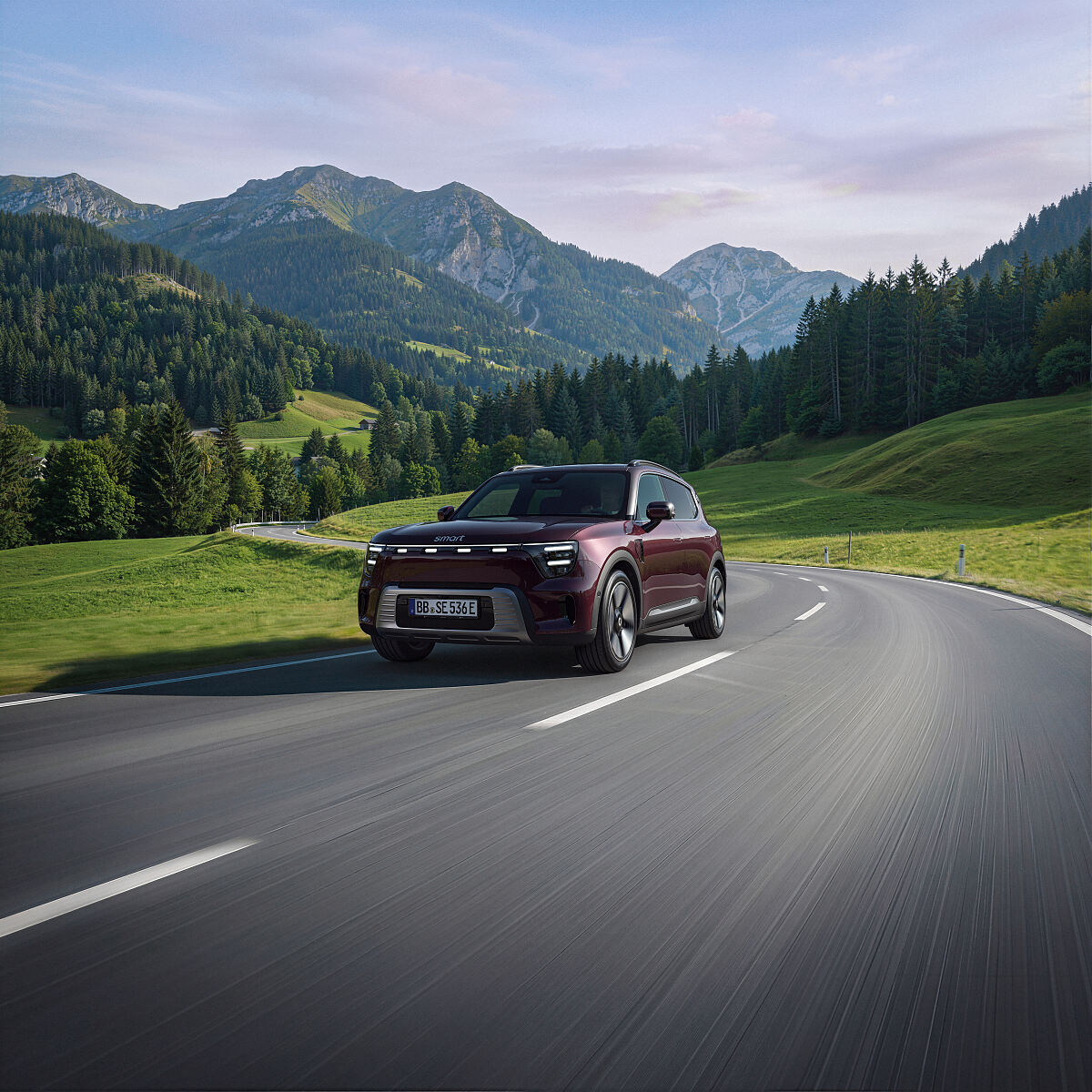 smart Hashtag5 Premium AWD Rubyred