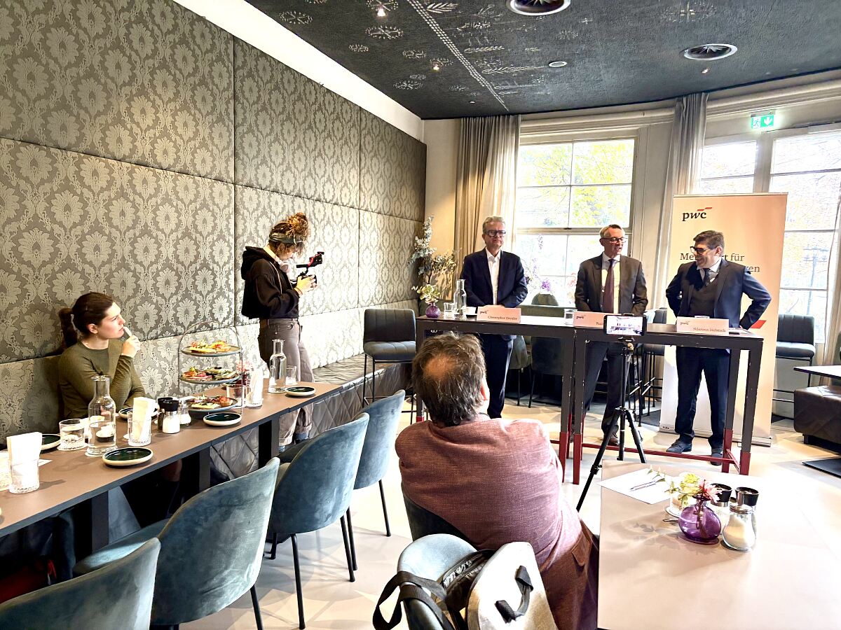 Pressegespräch mit Christopher Drexler, Rudolf Krickl und Nikolaus Hulatsch