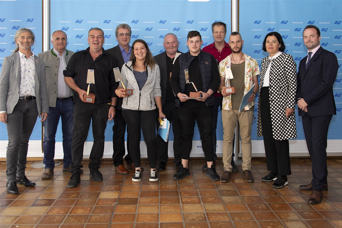 Großer AUVA-Sicherheitspreis für Baulehrlinge 2019 - Maurer