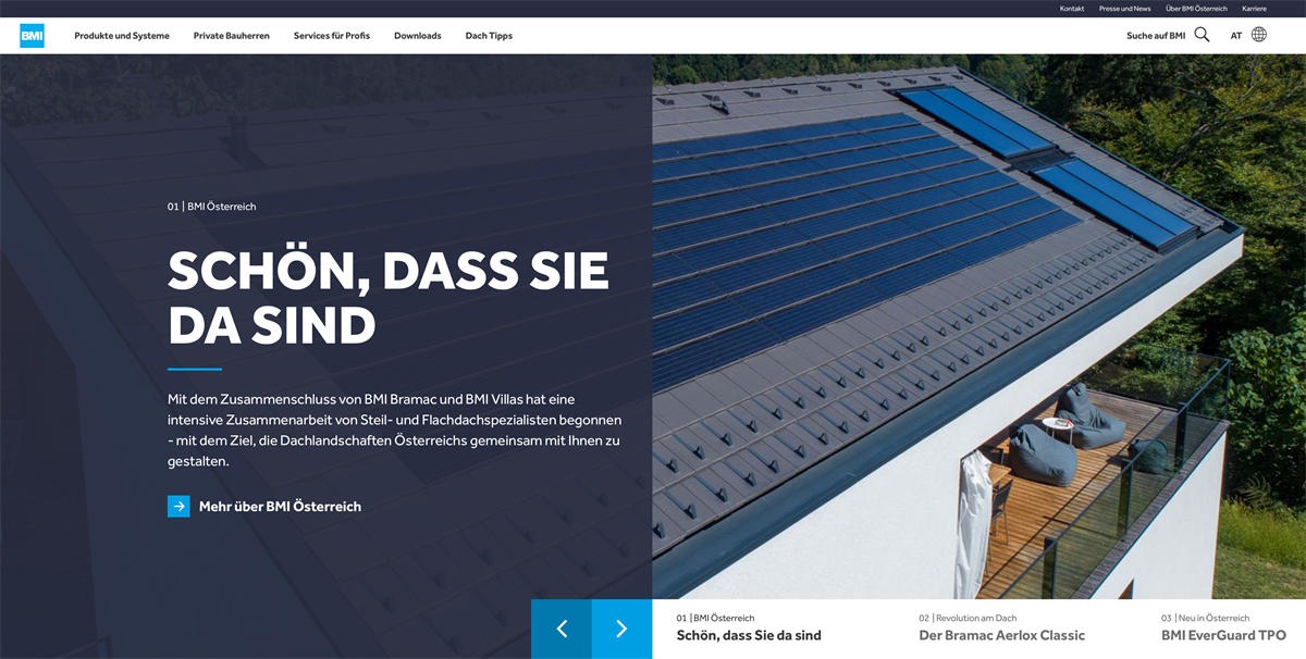 Website BMI Gruppe