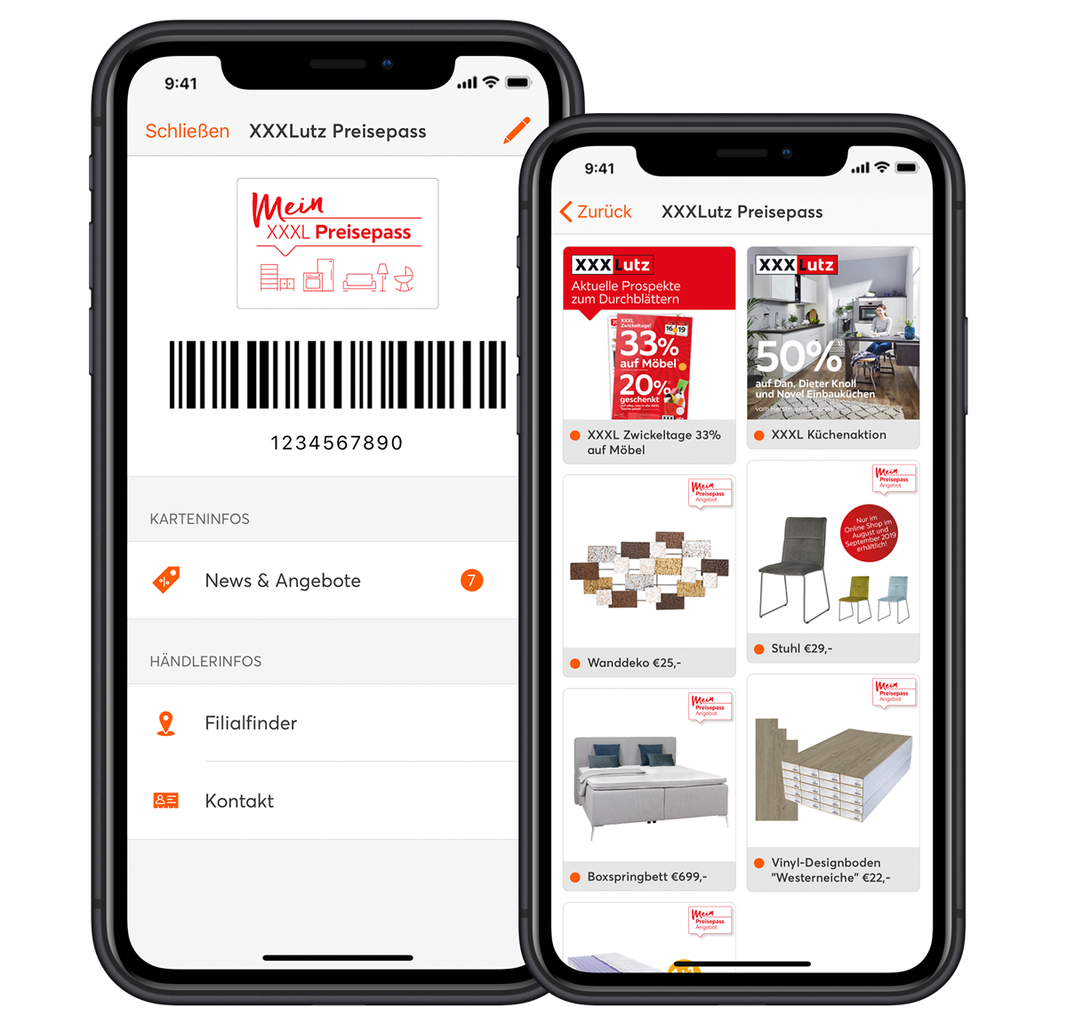 XXXLutz in der mobile-pocket App