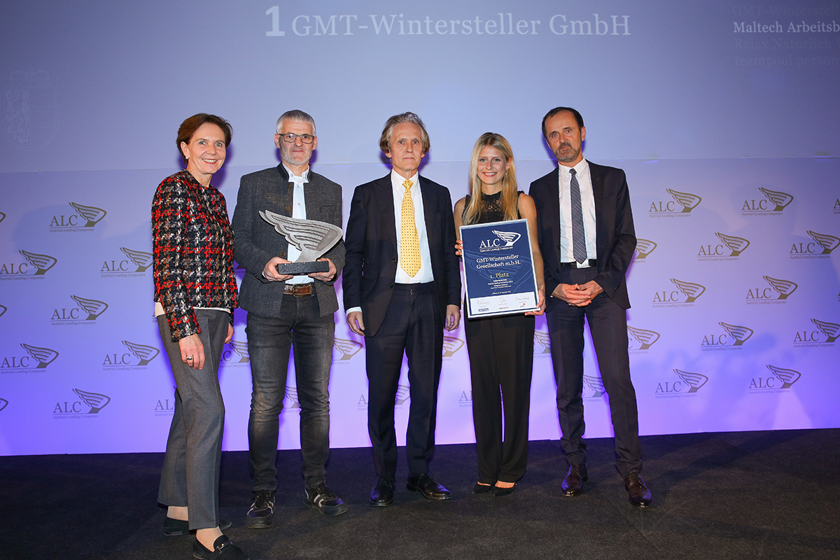1. Platz Kategorie national tätige Unternehmen „Großbetriebe“ - GMT Wintersteller GmbH