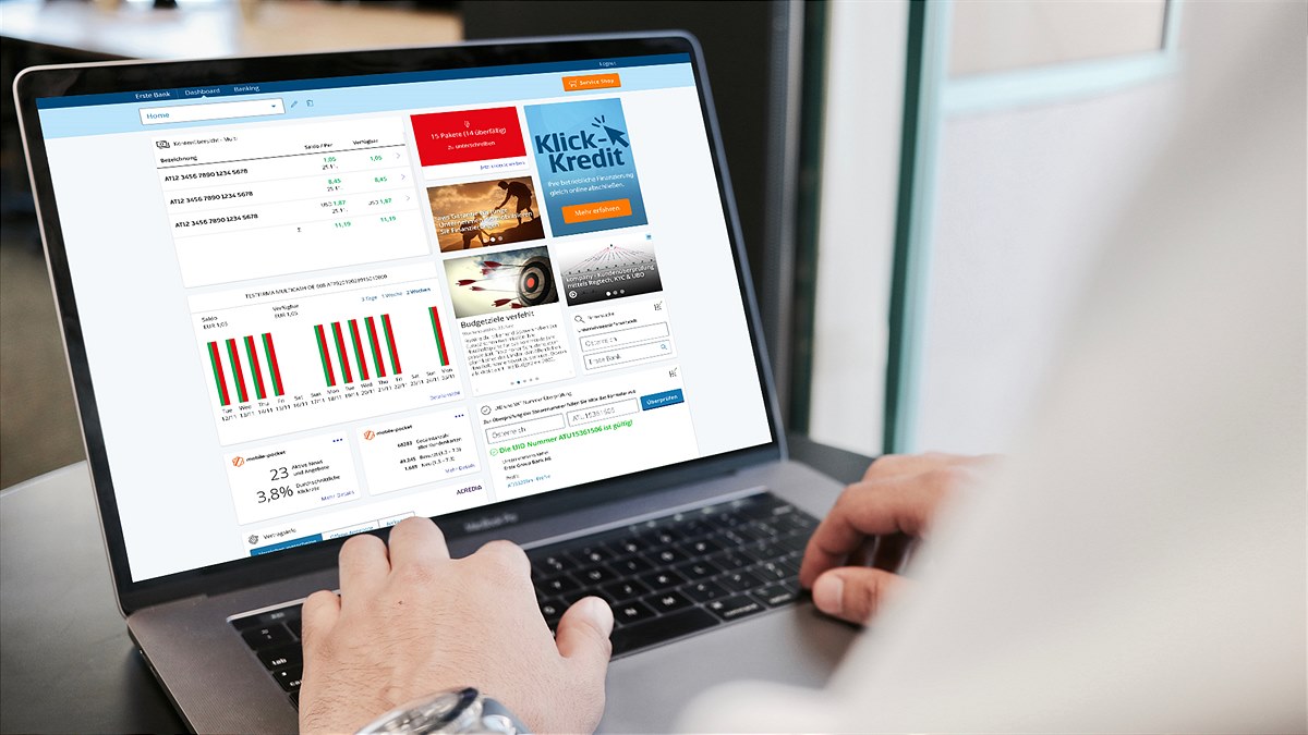 Telebanking Pro Dashboard mobile-pocket 