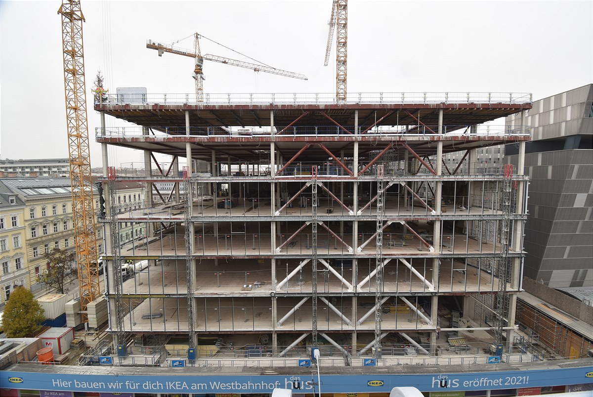 IKEA Wien Westbahnhof Baustelle