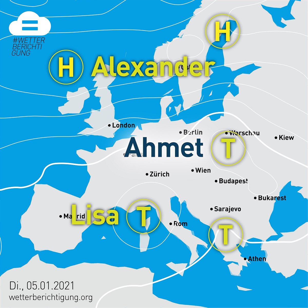 Tief Ahmet läutete die Wetterberichtigung ein