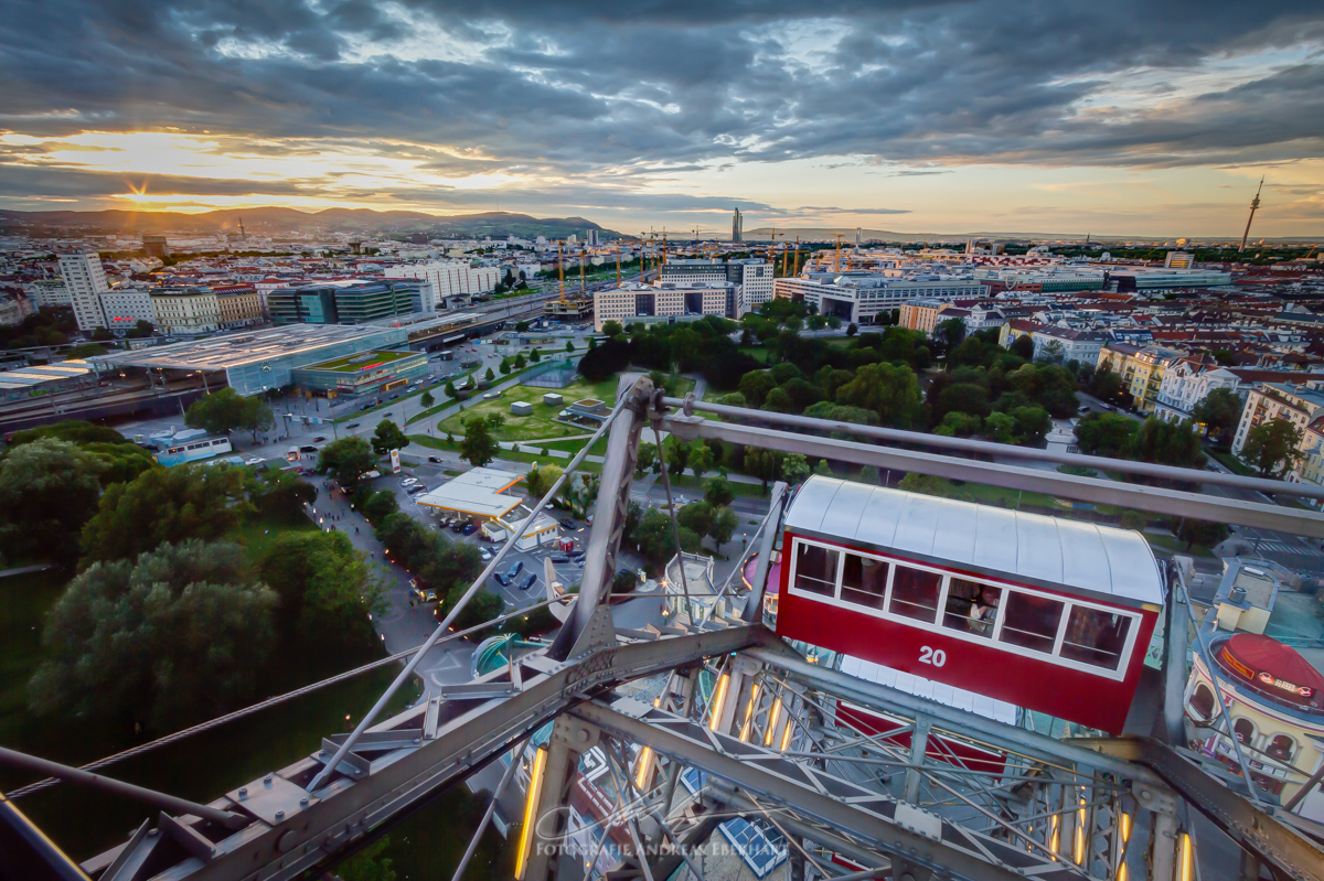 Das Wiener Riesenrad - Aussicht