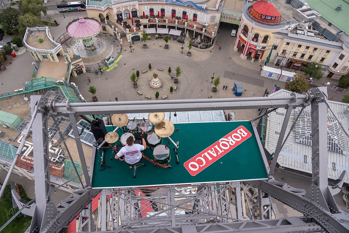 Borotalco MEN Weltrekord am Wiener Riesenrad