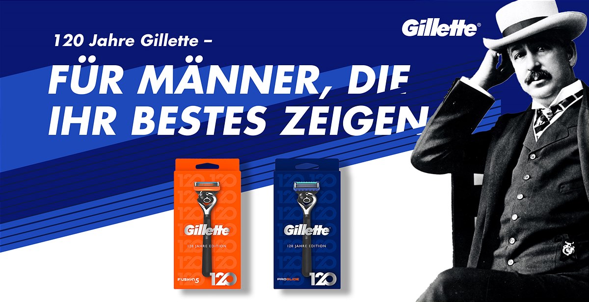 Gillette feiert 120 Jahre 