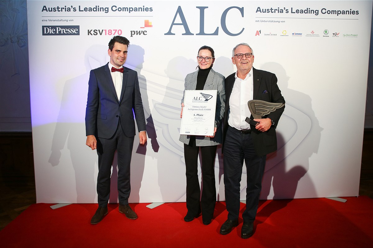 1. Platz Kategorie National Kleinbetriebe Elektro Markl Anlagentechnik GmbH