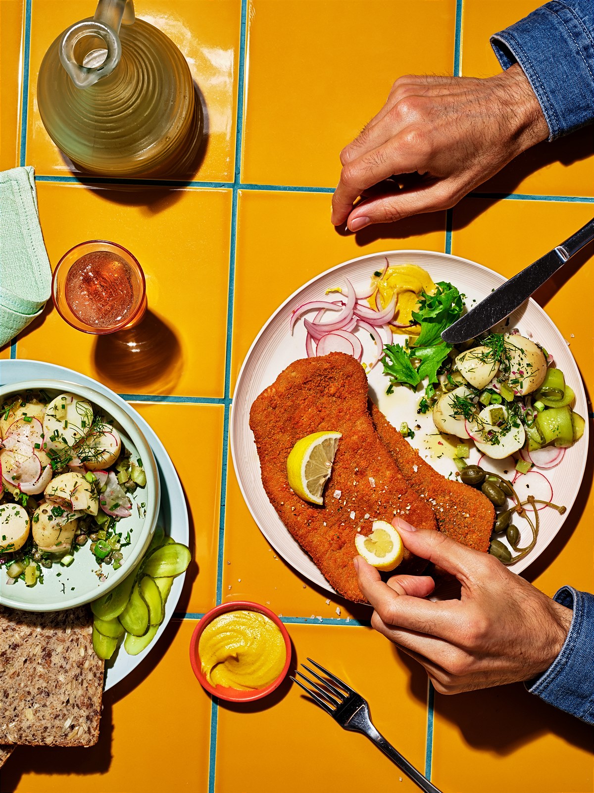 Pflanzenbasiertes Wiener Schnitzel von Planted