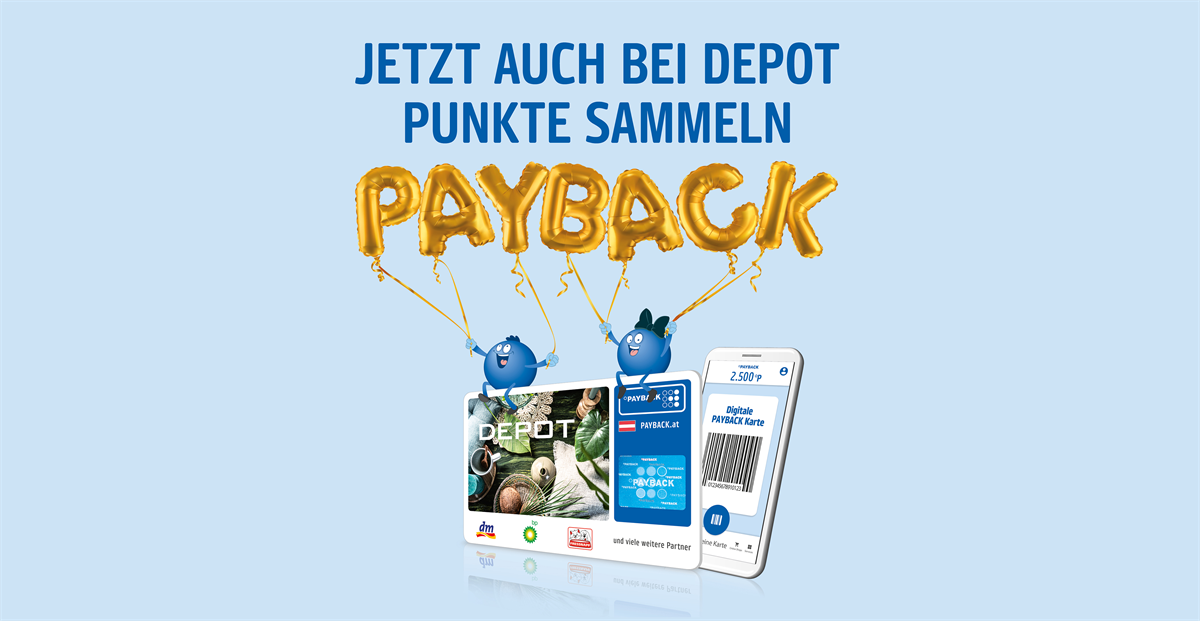 Jetzt auch bei DEPOT Punkte sammeln