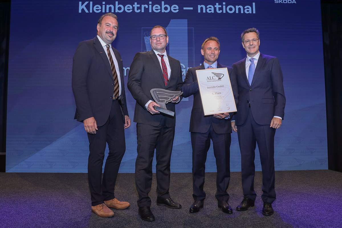 DP ALC Kärnten 1. Platz National Kleinbetriebe Imendo GmbH