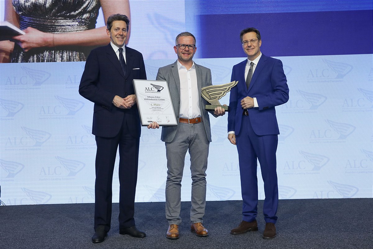 ALC Österreich1. Platz National Großbetriebe Johann Pabst Holzindustrie GmbH aus der Steiermark