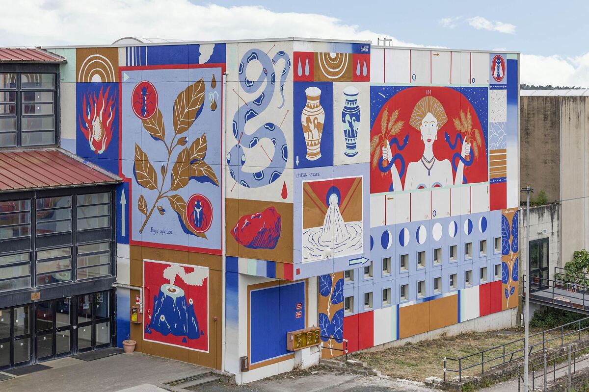 Mural von Luogo Comune, Künstler beim Calle Libre Festival 2023