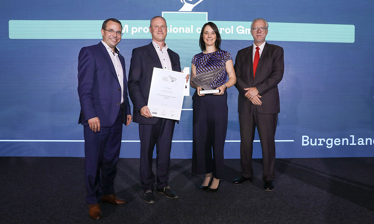 1. Platz Mittelbetriebe für die ETM Professional Control GmbH