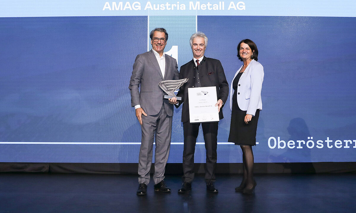 1. Platz Großbetriebe an AMAG Austria Metall AG