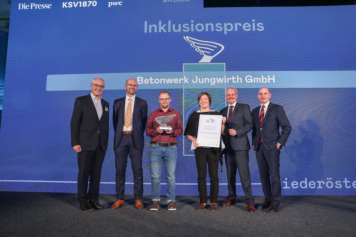 ALC-Inklusionspreis NÖ an Betonwerk Jungwirth GmbH