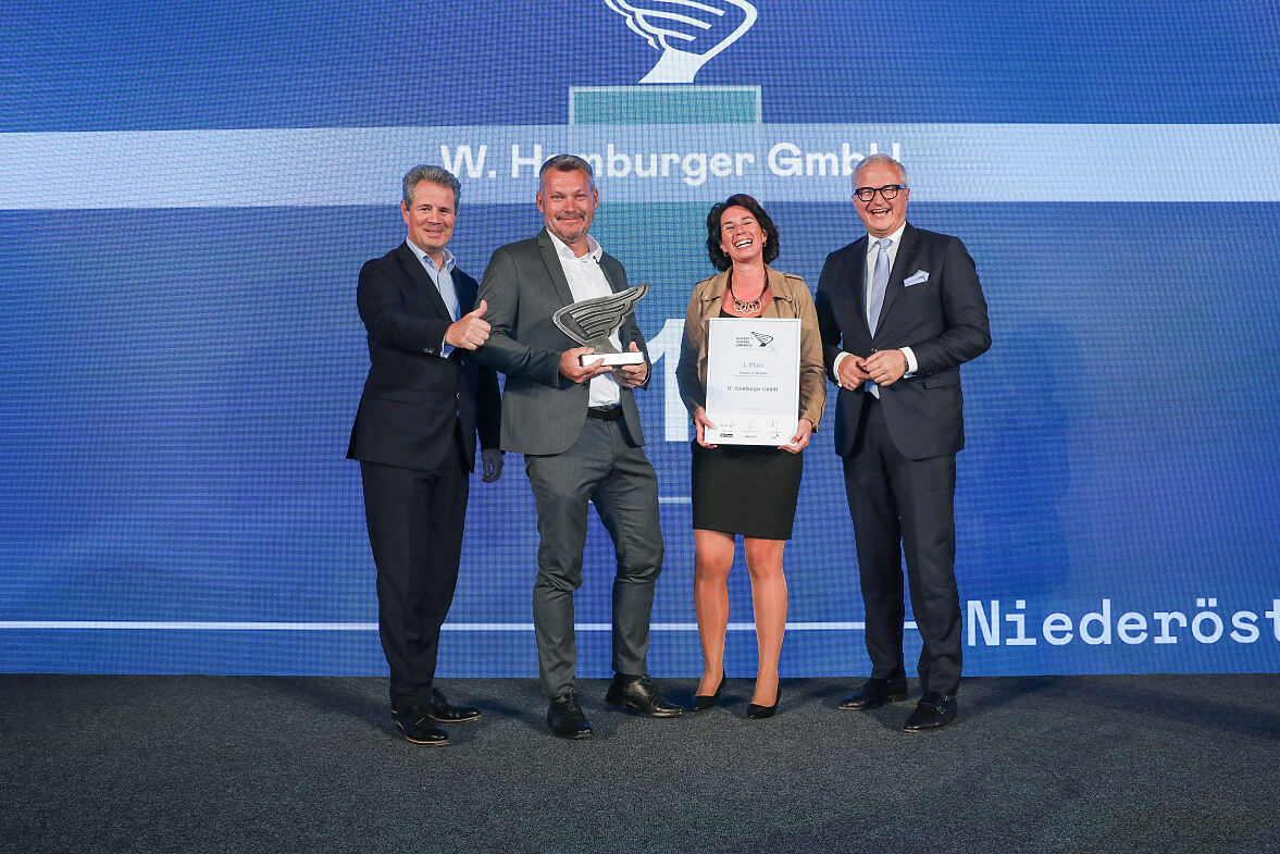 1. Platz Großbetriebe NÖ W. Hamburger GmbH