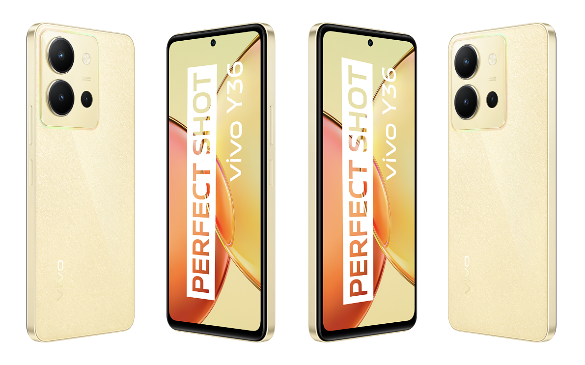 vivo Y36 in Vibrant Gold