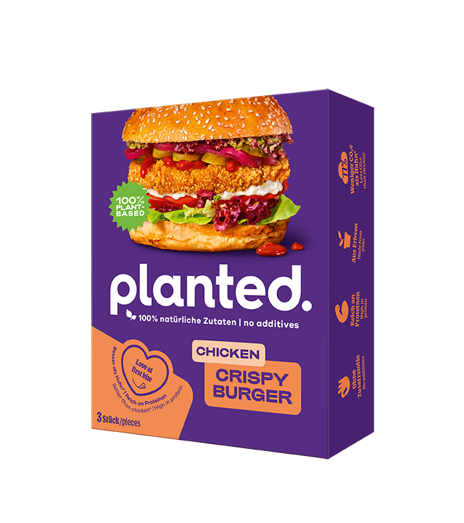 planted.chicken Crispy Burger