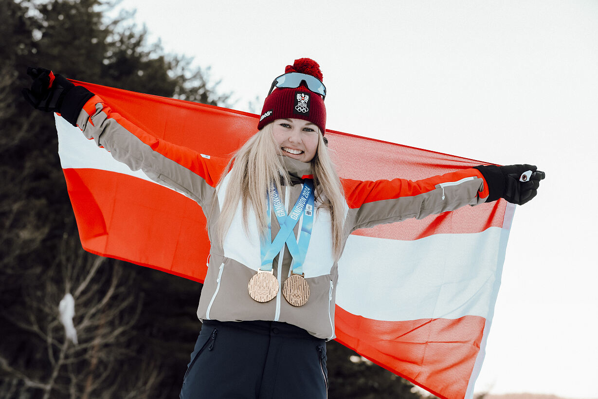Maja Waroschitz (Ski Alpin) war mit drei Goldmedaillen die erfolgreichste rot-weiß-rote Teilnehmerin