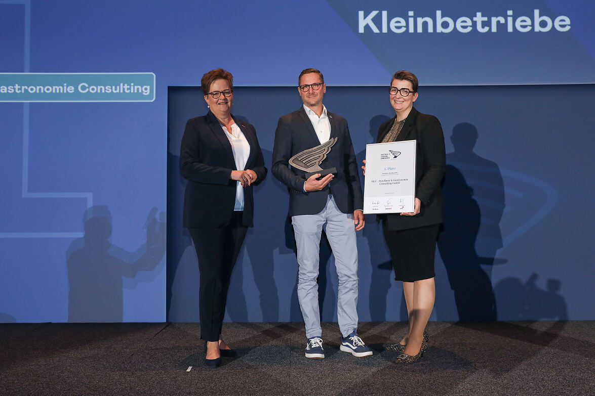 1. Platz Kleinbetriebe HGC - Hotellerie & Gastronomie Consulting GmbH 