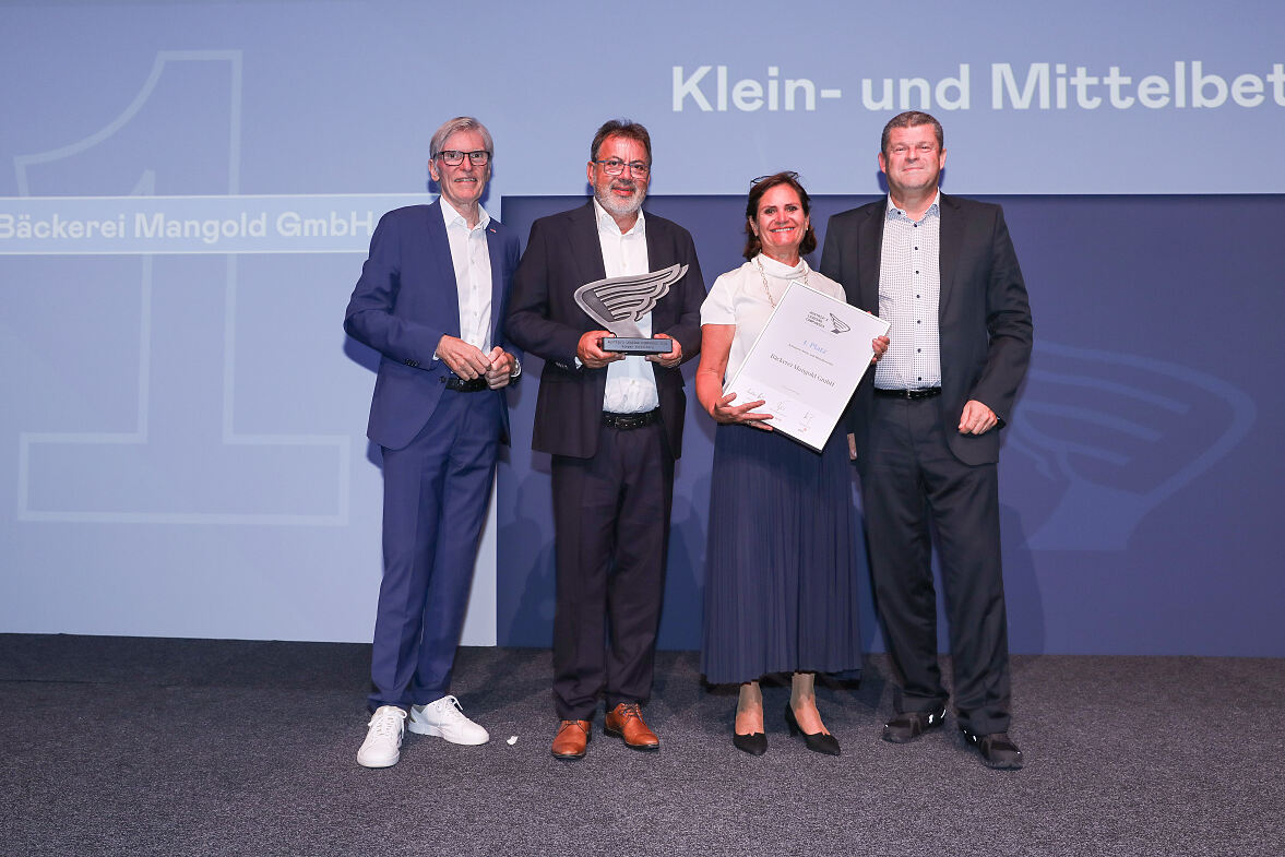 1. Platz Klein- und Mittelbetriebe Bäckerei Mangold GmbH