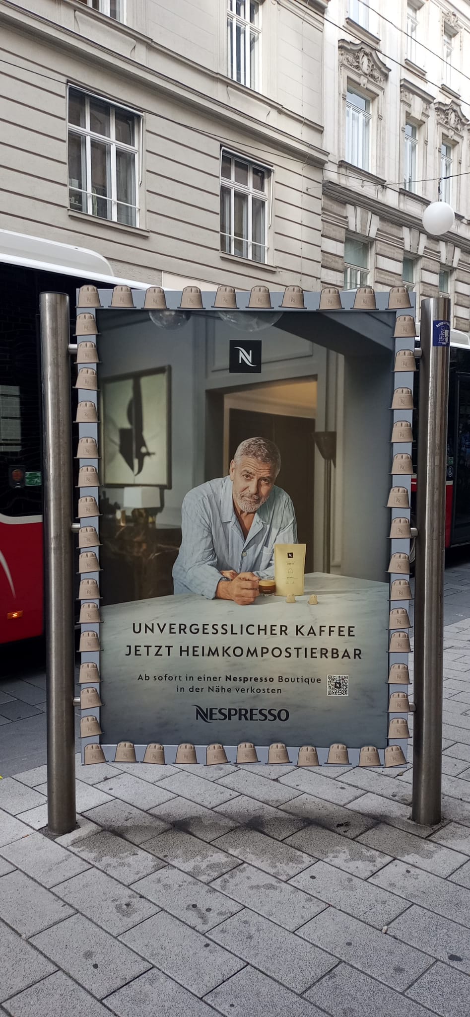 Out-of-Home-Kampagne zur neuen HOME COMPOSTBLE Collection von Nespresso.