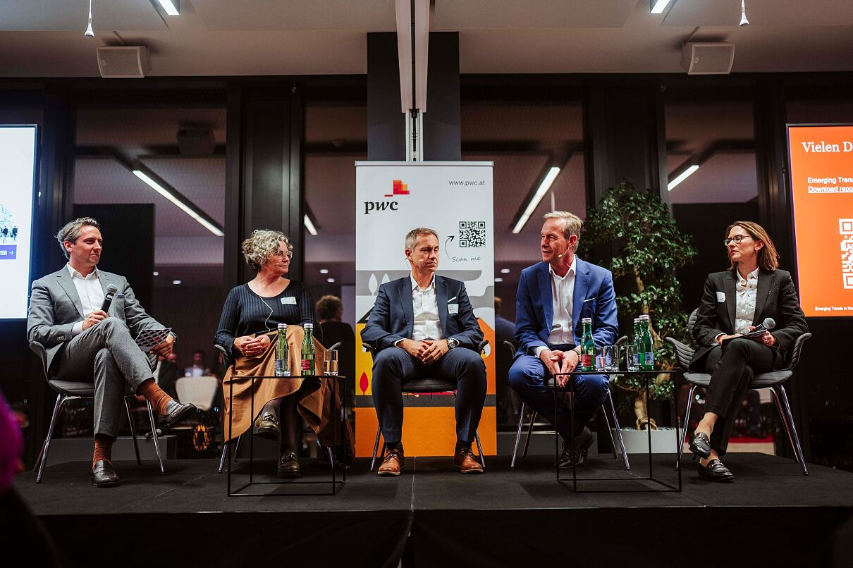 PwC ImmoTalk: Studienpräsentation und Podiumsdiskussion im Wiener DC Tower