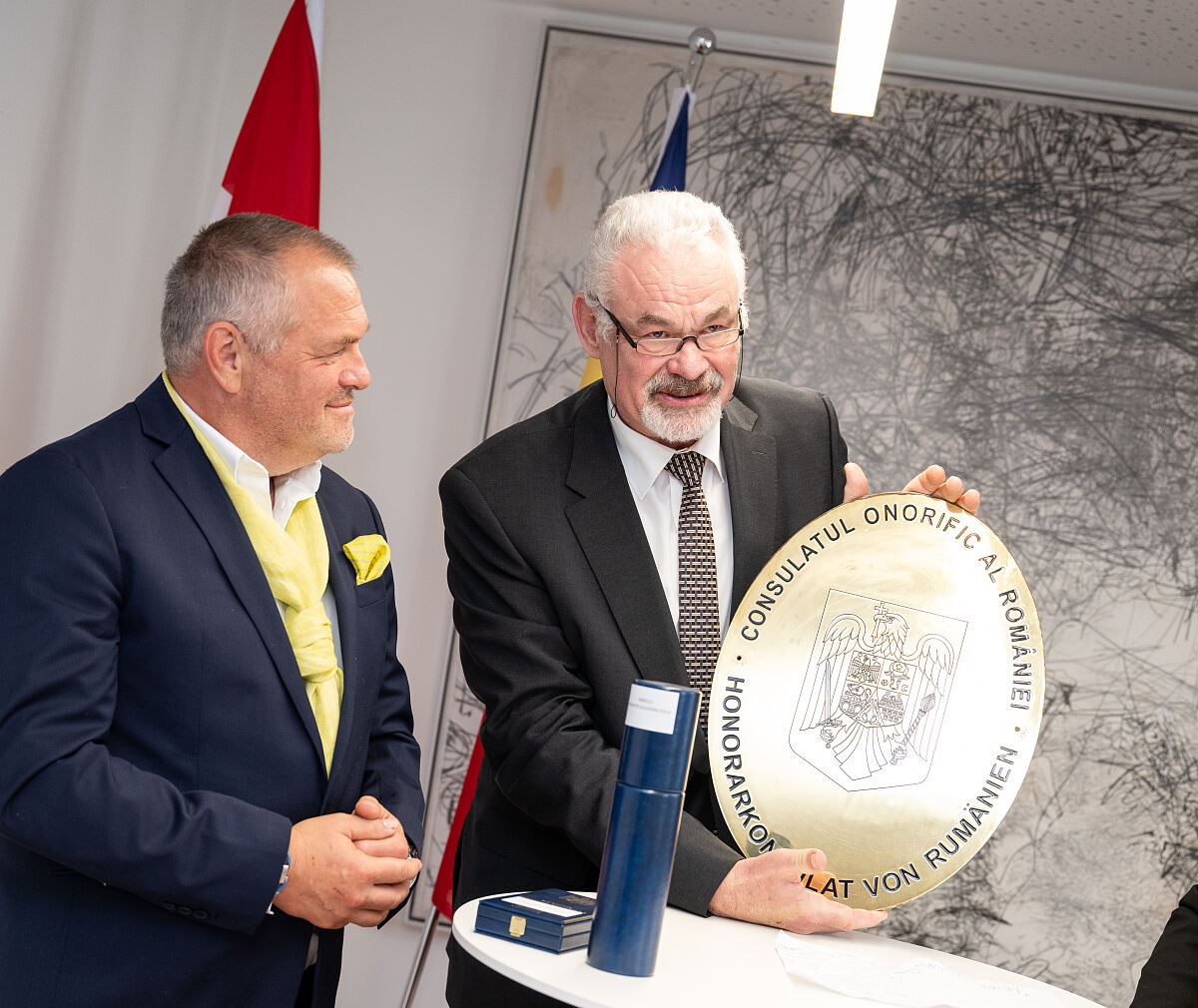 Klaus Einfalt, Peter Agripa Popescu (vlnr)