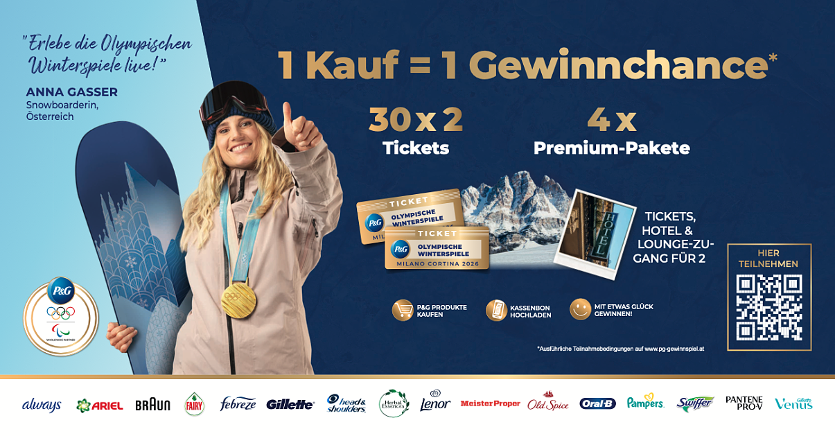 P&G macht Olympia-Träume wahr – mit etwas Glück gewinnen Fans Tickets für die Olympischen Winterspiele 2026 Milano Cortina.