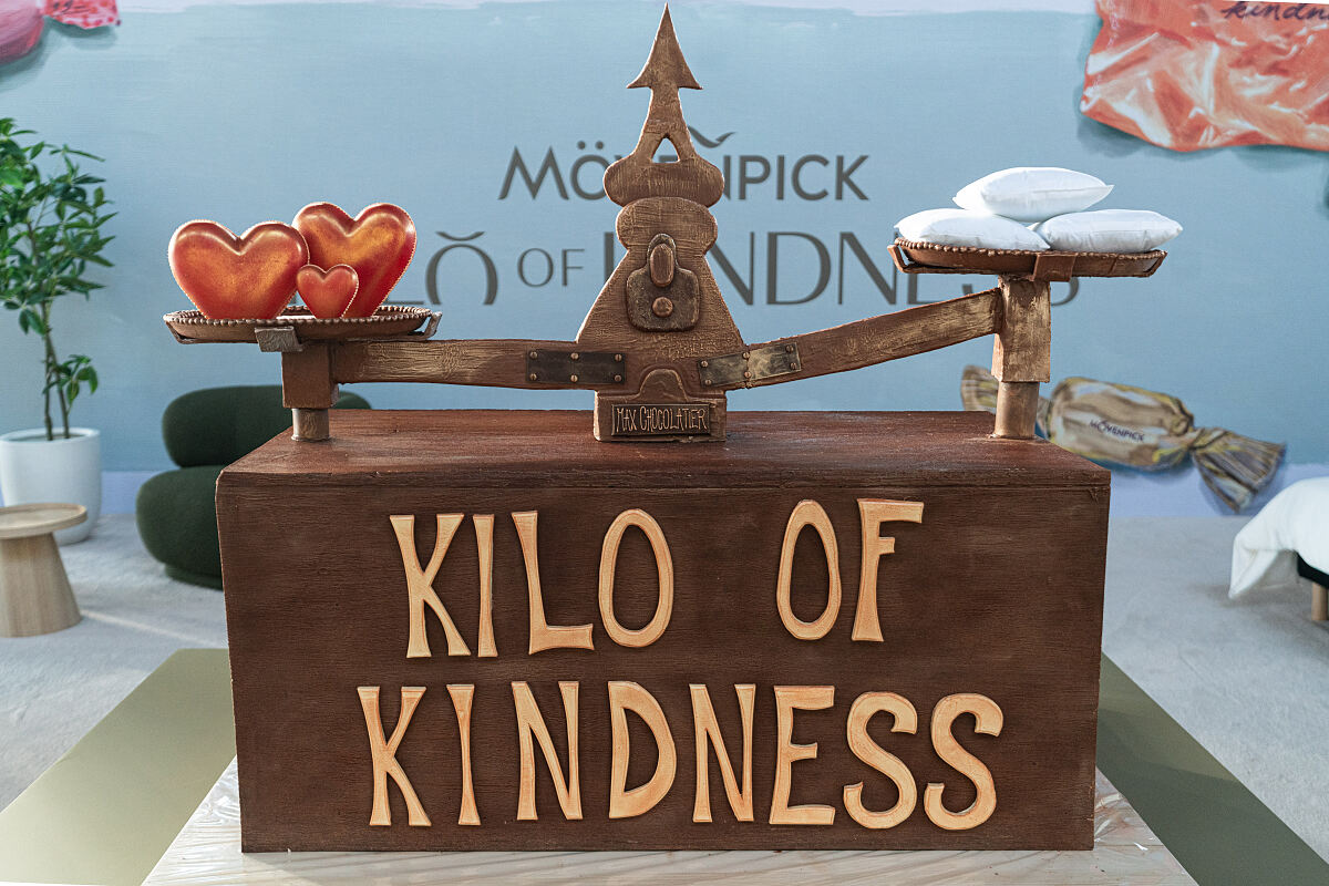 Mövenpick Kilo of Kindness Skulptur