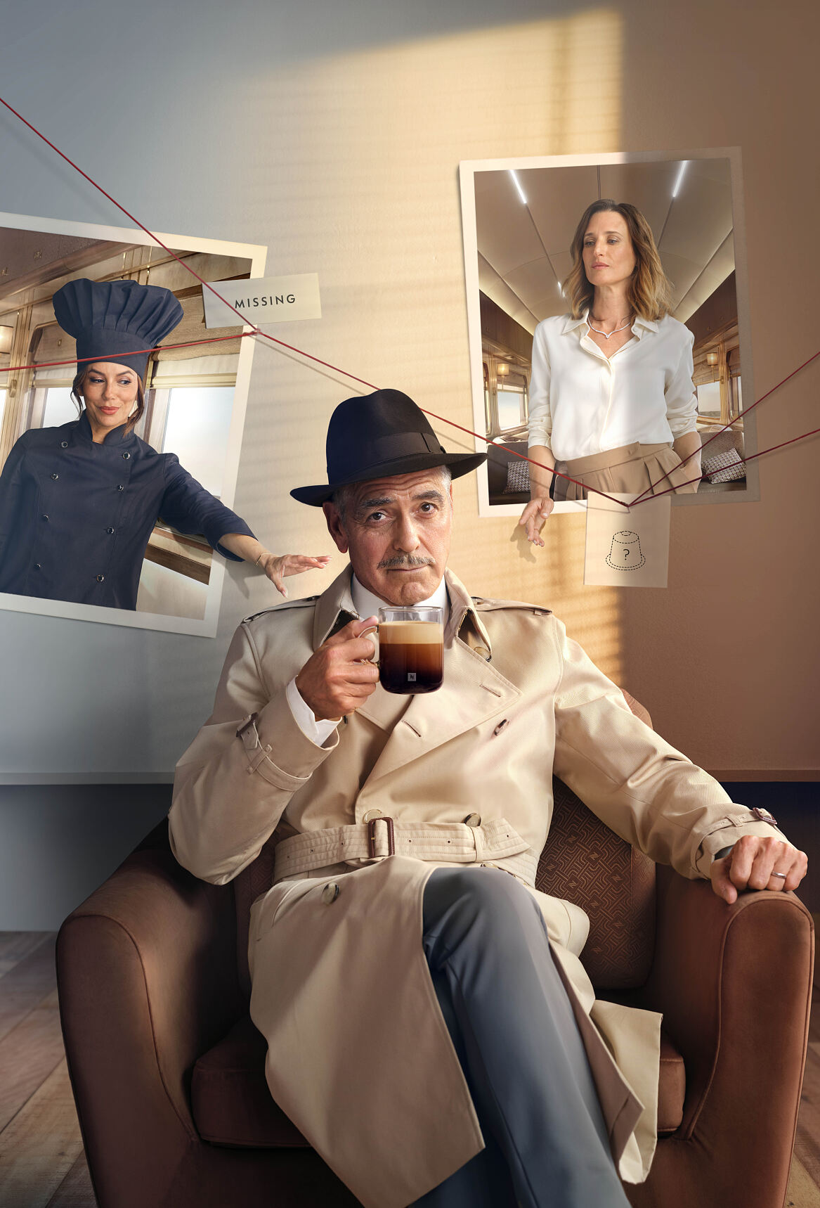 George Clooney als Meister-Detektiv im Nespresso-Werbespot