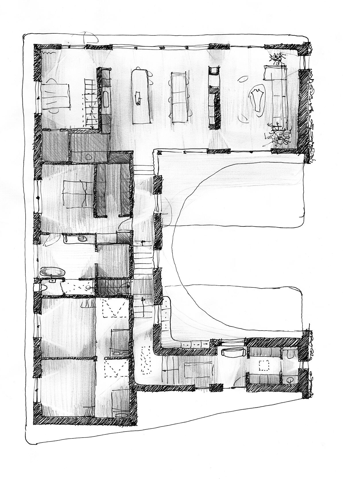 Entwurf für den Grundriss